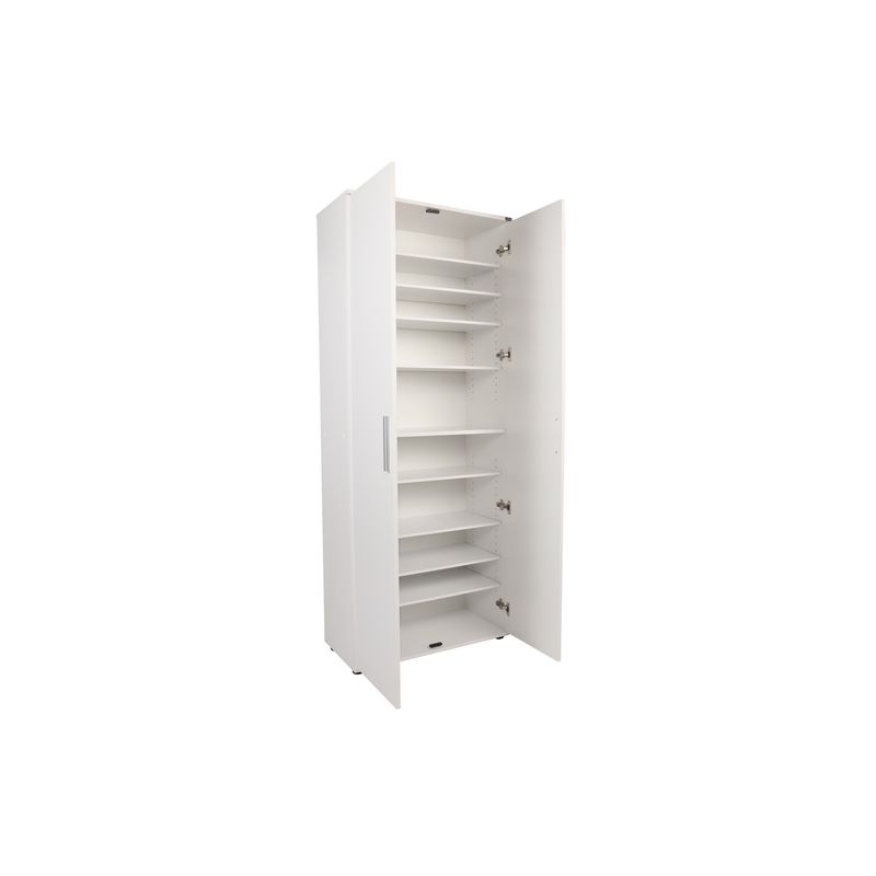 Casa si Gradina - Mobilier - Dulapuri si sifoniere - Dulapuri pantofi - Dulap pantofi, Hanah Home, pal melaminat, alb, 76x36x187 cm - Infinity.ro