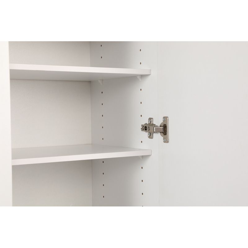 Casa si Gradina - Mobilier - Dulapuri si sifoniere - Dulapuri pantofi - Dulap pantofi, Hanah Home, pal melaminat, alb, 76x36x187 cm - Infinity.ro