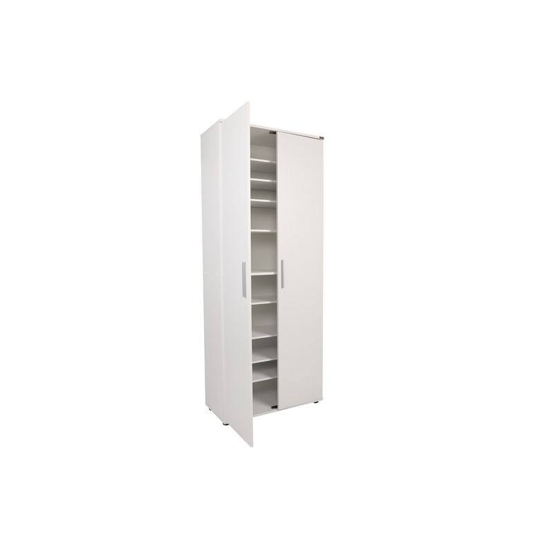 Casa si Gradina - Mobilier - Dulapuri si sifoniere - Dulapuri pantofi - Dulap pantofi, Hanah Home, pal melaminat, alb, 76x36x187 cm - Infinity.ro