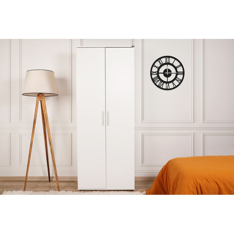 Casa si Gradina - Mobilier - Dulapuri si sifoniere - Dulapuri pantofi - Dulap pantofi, Hanah Home, pal melaminat, alb, 76x36x187 cm - Infinity.ro