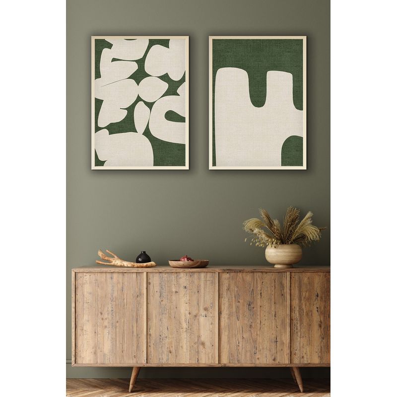 Casa si Gradina - Decoratiuni - Tablouri - Tablou decorativ cu rama, Wallxpert, mdf, multicolor, 50x70 cm, set 2 bucati, 693BSE1489 - Infinity.ro