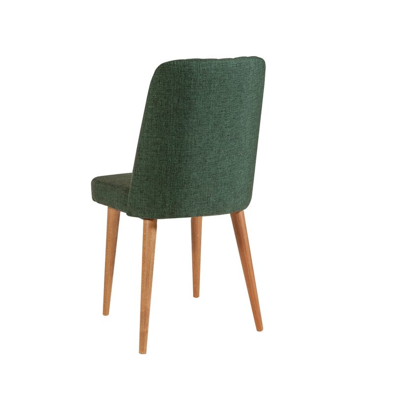 Casa si Gradina - Mobilier - Seturi de mobilier - Seturi mese si scaune - Set masa extensibila si scaune, Hanah Home, pal melaminat, pin atlantic, alb, verde, 120x75x77 cm - Infinity.ro