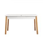 Casa si Gradina - Mobilier - Seturi de mobilier - Seturi mese si scaune - Set masa extensibila si scaune, Hanah Home, pal melaminat, pin atlantic, alb, verde, 120x75x77 cm - Infinity.ro