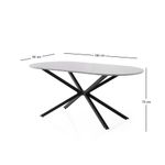 Casa si Gradina - Mobilier - Mese si birouri - Mese bucatarie si dining - Masa dining, Hanah Home, mdf, gri deschis, 180x90x79 cm - Infinity.ro