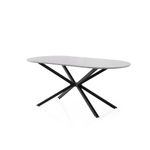 Casa si Gradina - Mobilier - Mese si birouri - Mese bucatarie si dining - Masa dining, Hanah Home, mdf, gri deschis, 180x90x79 cm - Infinity.ro