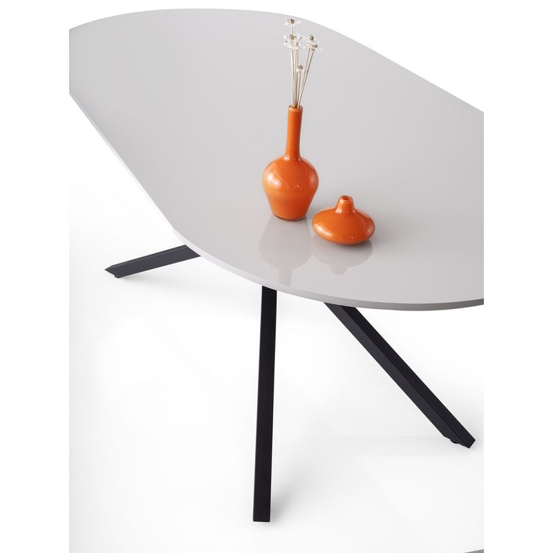 Casa si Gradina - Mobilier - Mese si birouri - Mese bucatarie si dining - Masa dining, Hanah Home, mdf, gri deschis, 180x90x79 cm - Infinity.ro