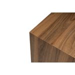 Casa si Gradina - Mobilier - Mese si birouri - Mese living - Masa laterala, Hanah Home, mdf, nuc, 45x45x50 cm - Infinity.ro