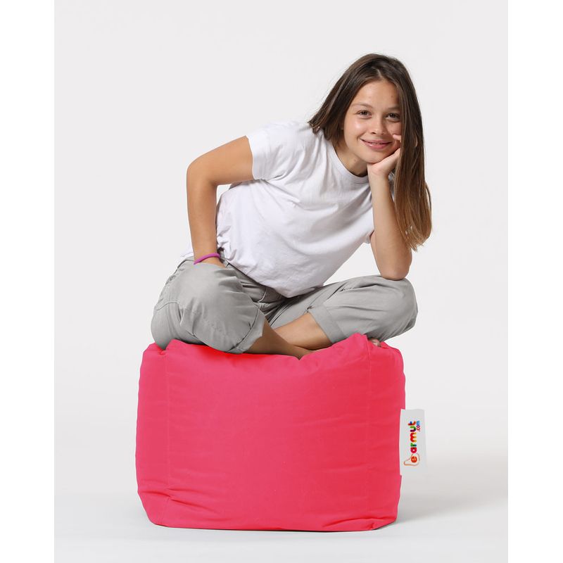Casa si Gradina - Mobilier - Scaune si fotolii - Tabureti - Taburet, Hanah Home, poliester, roz, 45x45x45 cm - Infinity.ro