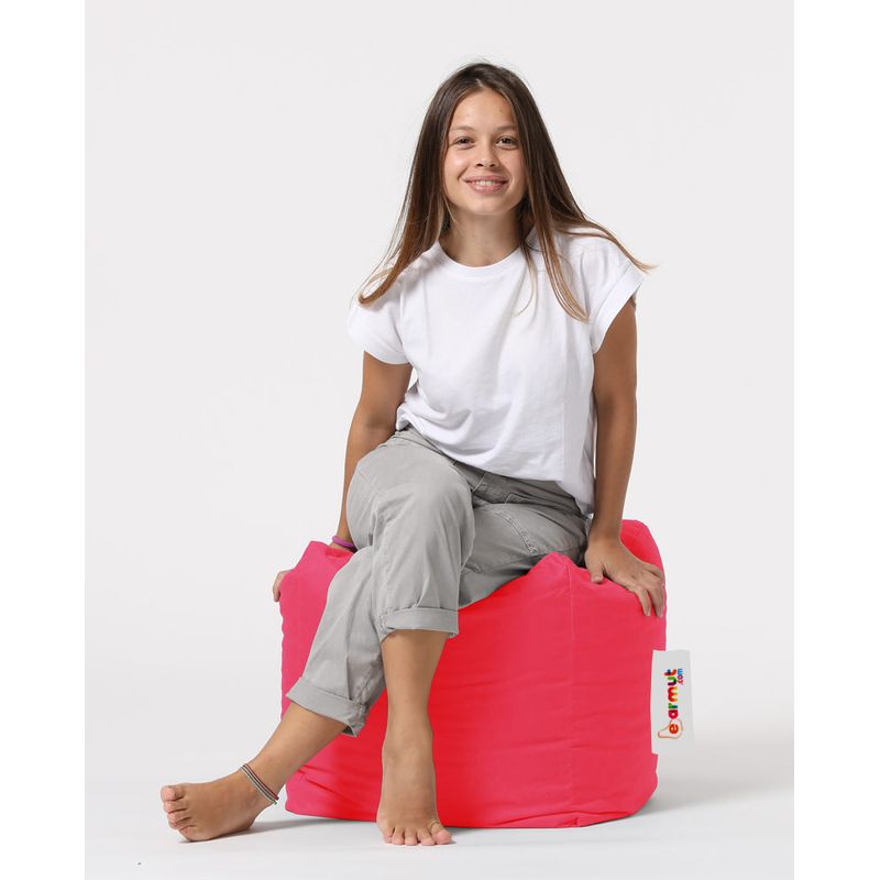 Casa si Gradina - Mobilier - Scaune si fotolii - Tabureti - Taburet, Hanah Home, poliester, roz, 45x45x45 cm - Infinity.ro