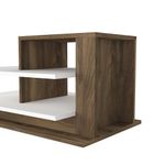 Casa si Gradina - Mobilier - Mese si birouri - Masute de cafea - Masuta de cafea, Hanah Home, pal melaminat, alb si nuc, 84.8x60x43.6 cm - Infinity.ro