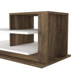 Casa si Gradina - Mobilier - Mese si birouri - Masute de cafea - Masuta de cafea, Hanah Home, pal melaminat, alb si nuc, 84.8x60x43.6 cm - Infinity.ro