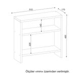 Casa si Gradina - Mobilier - Mese si birouri - Mese living - Masa laterala, Hanah Home, panou aglomerat melaminat, alb, 51x49x17.5 cm - Infinity.ro