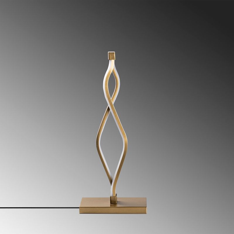Casa si Gradina - Corpuri si surse de iluminat - Veioze si lampi - Veioze - Veioza, Opviq, metal, auriu, 20x12x48 cm - Infinity.ro