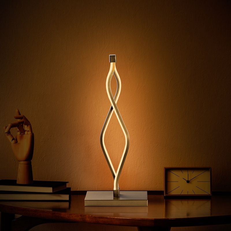 Casa si Gradina - Corpuri si surse de iluminat - Veioze si lampi - Veioze - Veioza, Opviq, metal, auriu, 20x12x48 cm - Infinity.ro