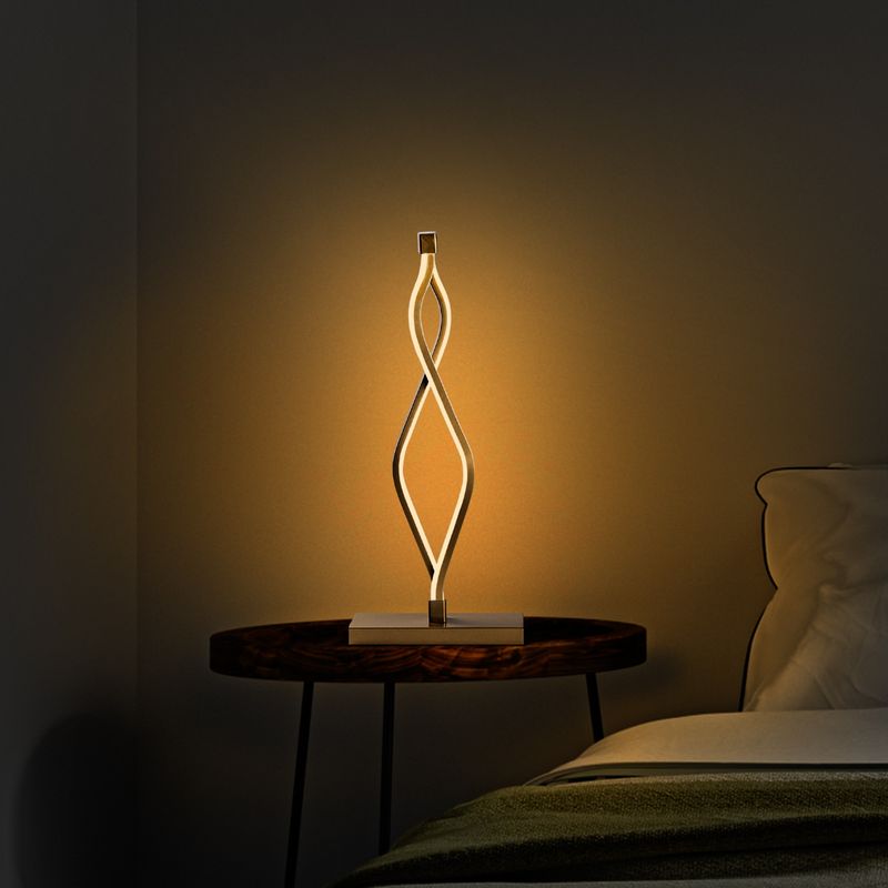 Casa si Gradina - Corpuri si surse de iluminat - Veioze si lampi - Veioze - Veioza, Opviq, metal, auriu, 20x12x48 cm - Infinity.ro