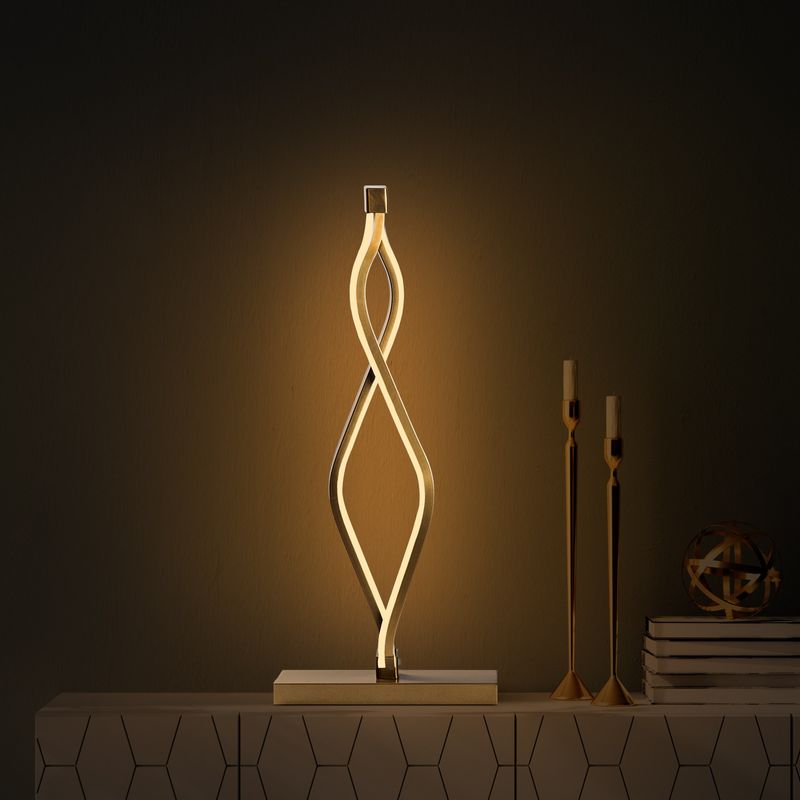 Casa si Gradina - Corpuri si surse de iluminat - Veioze si lampi - Veioze - Veioza, Opviq, metal, auriu, 20x12x48 cm - Infinity.ro