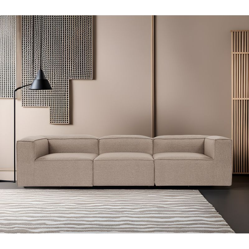 Casa si Gradina - Mobilier - Canapele si coltare - Canapele - Canapea 3 locuri, Hanah Home, in, maro, 297x105x66 cm - Infinity.ro