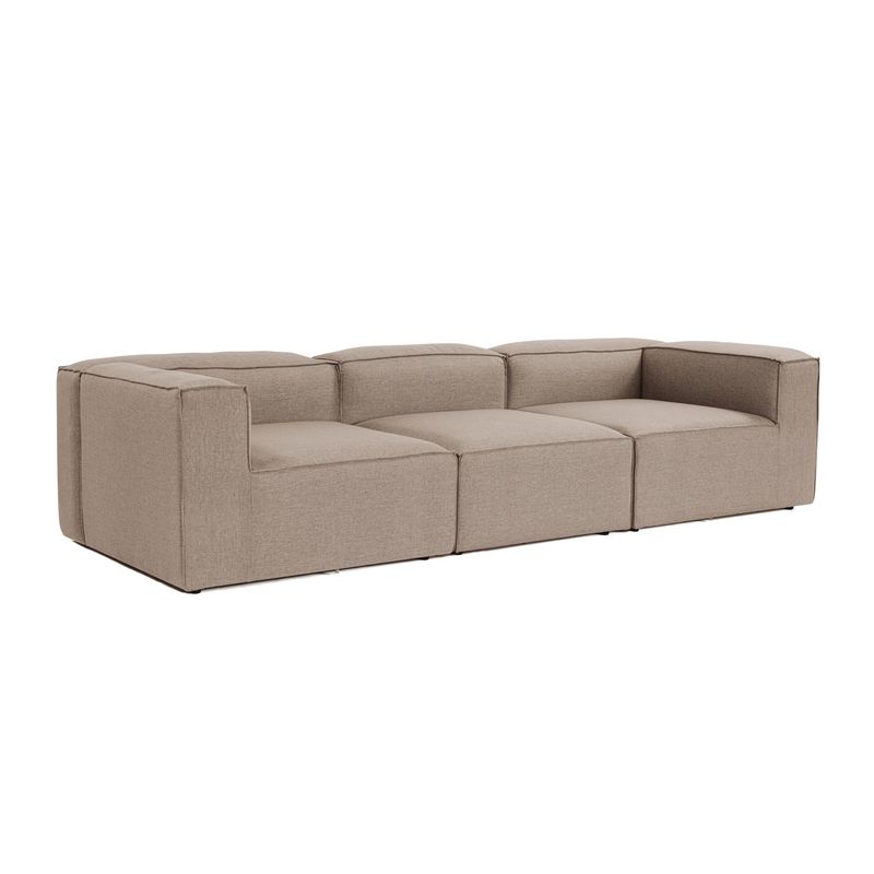Casa si Gradina - Mobilier - Canapele si coltare - Canapele - Canapea 3 locuri, Hanah Home, in, maro, 297x105x66 cm - Infinity.ro