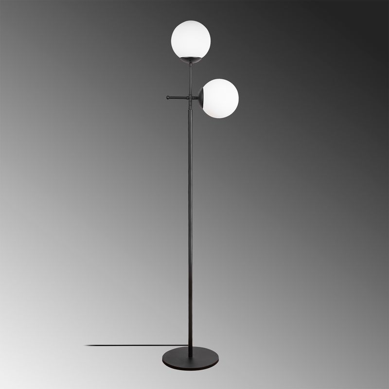 Casa si Gradina - Corpuri si surse de iluminat - Veioze si lampi - Lampadare - Lampadar, Opviq, metal, negru, 34x15x174 cm - Infinity.ro
