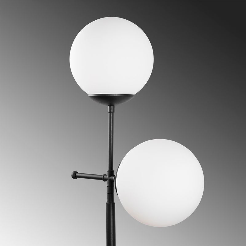 Casa si Gradina - Corpuri si surse de iluminat - Veioze si lampi - Lampadare - Lampadar, Opviq, metal, negru, 34x15x174 cm - Infinity.ro