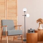 Casa si Gradina - Corpuri si surse de iluminat - Veioze si lampi - Lampadare - Lampadar, Opviq, metal, negru, 34x15x174 cm - Infinity.ro