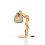 Casa si Gradina - Corpuri si surse de iluminat - Veioze si lampi - Lampadare - Lampadar, Opviq, lemn, natural, inaltime 50 cm - Infinity.ro