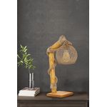 Casa si Gradina - Corpuri si surse de iluminat - Veioze si lampi - Lampadare - Lampadar, Opviq, lemn, natural, inaltime 50 cm - Infinity.ro