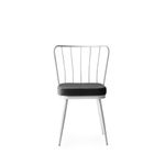 Casa si Gradina - Mobilier - Scaune si fotolii - Scaune - Set scaune, Hanah Home, metal, catifea, alb, 43x42x82 cm - Infinity.ro