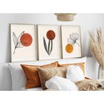 Casa si Gradina - Decoratiuni - Tablouri - Tablou decorativ cu rama, Wallxpert, mdf si lemn masiv, multicolor, 50x70 cm, set 3 piese, 693BSE1542 - Infinity.ro