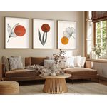 Casa si Gradina - Decoratiuni - Tablouri - Tablou decorativ cu rama, Wallxpert, mdf si lemn masiv, multicolor, 50x70 cm, set 3 piese, 693BSE1542 - Infinity.ro