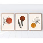 Casa si Gradina - Decoratiuni - Tablouri - Tablou decorativ cu rama, Wallxpert, mdf si lemn masiv, multicolor, 50x70 cm, set 3 piese, 693BSE1542 - Infinity.ro