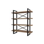 Casa si Gradina - Mobilier - Biblioteci si rafturi - Biblioteci - Biblioteca, Hanah Home, pal melaminat, nuc, 106x33x120 cm - Infinity.ro