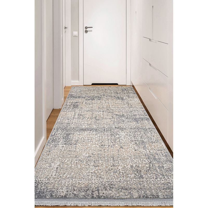 Casa si Gradina - Textile si covoare - Covoare - Covorase intrare - Covoras de hol, Conceptum Hypnose, gri, 120x500 cm, 100% poliester - Infinity.ro