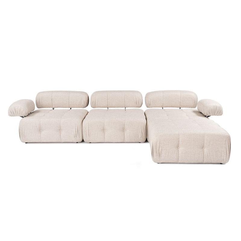Casa si Gradina - Mobilier - Canapele si coltare - Coltare - Coltar, Atelier Del Sofa, textil, maro deschis, 300x200x100 cm - Infinity.ro