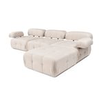 Casa si Gradina - Mobilier - Canapele si coltare - Coltare - Coltar, Atelier Del Sofa, textil, maro deschis, 300x200x100 cm - Infinity.ro