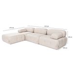 Casa si Gradina - Mobilier - Canapele si coltare - Coltare - Coltar, Atelier Del Sofa, textil, maro deschis, 300x200x100 cm - Infinity.ro