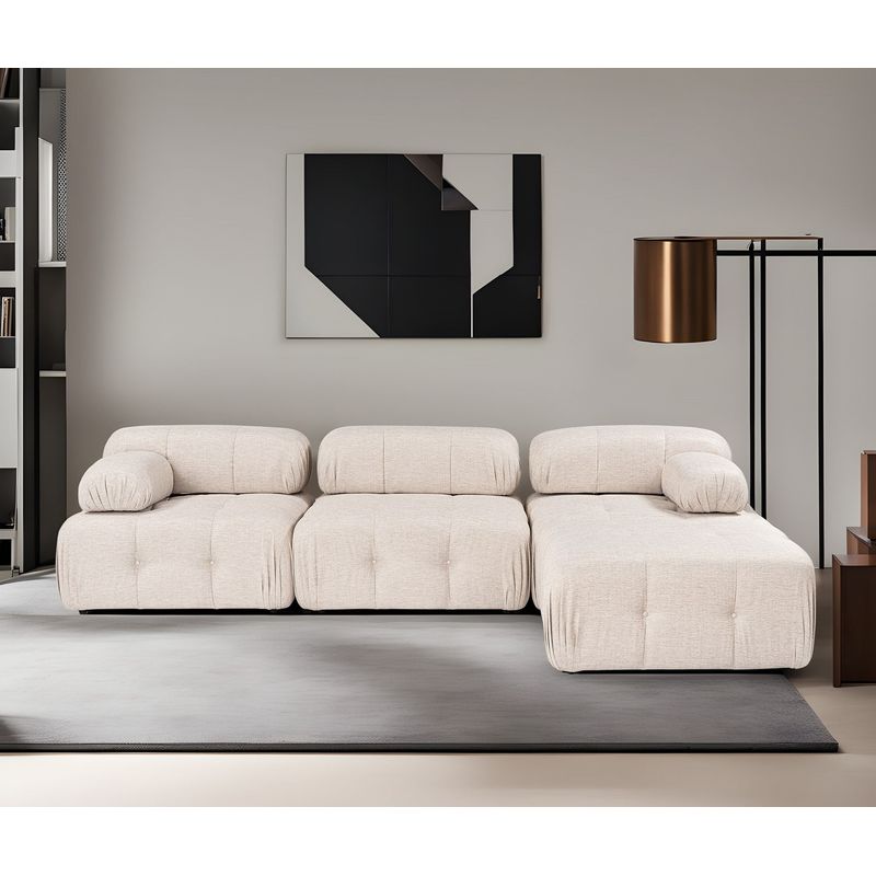 Casa si Gradina - Mobilier - Canapele si coltare - Coltare - Coltar, Atelier Del Sofa, textil, maro deschis, 300x200x100 cm - Infinity.ro