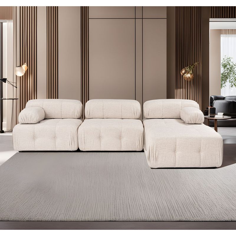 Casa si Gradina - Mobilier - Canapele si coltare - Coltare - Coltar, Atelier Del Sofa, textil, maro deschis, 300x200x100 cm - Infinity.ro
