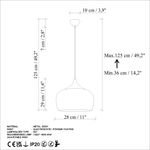 Casa si Gradina - Corpuri si surse de iluminat - Lustre si pendule - Lustra, Opviq, metal, portocaliu, inaltime reglabila 36-125 cm - Infinity.ro