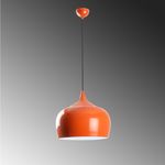 Casa si Gradina - Corpuri si surse de iluminat - Lustre si pendule - Lustra, Opviq, metal, portocaliu, inaltime reglabila 36-125 cm - Infinity.ro