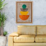 Casa si Gradina - Decoratiuni - Tablouri - Tablou decorativ pe panza, Wallxpert, 100% iuta, multicolor, 66x96 cm, rama lemn, 312LEA2839 - Infinity.ro