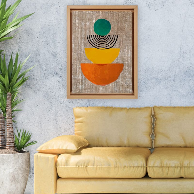 Casa si Gradina - Decoratiuni - Tablouri - Tablou decorativ pe panza, Wallxpert, 100% iuta, multicolor, 66x96 cm, rama lemn, 312LEA2839 - Infinity.ro