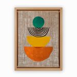 Casa si Gradina - Decoratiuni - Tablouri - Tablou decorativ pe panza, Wallxpert, 100% iuta, multicolor, 66x96 cm, rama lemn, 312LEA2839 - Infinity.ro