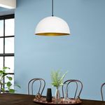 Casa si Gradina - Corpuri si surse de iluminat - Lustre si pendule - Lustra, Opviq, metal, alb auriu, diametru 40 cm, inaltime reglabila - Infinity.ro