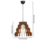 Casa si Gradina - Corpuri si surse de iluminat - Lustre si pendule - Lustra, Opviq, mdf, nuc, 37x31 cm - Infinity.ro