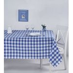 Casa si Gradina - Textile si covoare - Textile bucatarie - Fete de masa - Fata de masa, Hermia, albastru, 160x260 cm, 100% bumbac, model in carouri - Infinity.ro