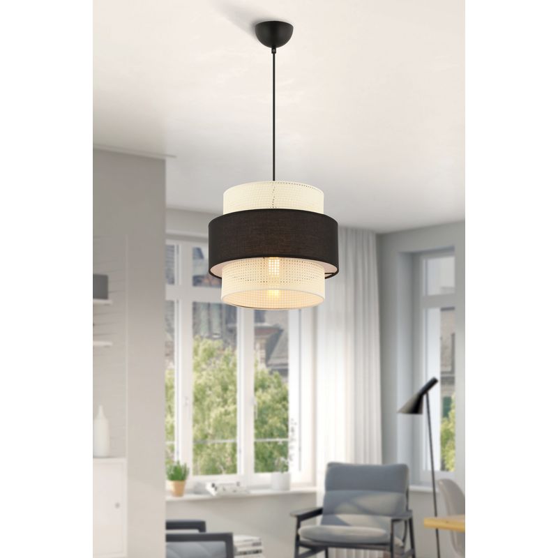Casa si Gradina - Corpuri si surse de iluminat - Lustre si pendule - Lustra, Opviq, metal, alb negru, 30x30x65 cm - Infinity.ro