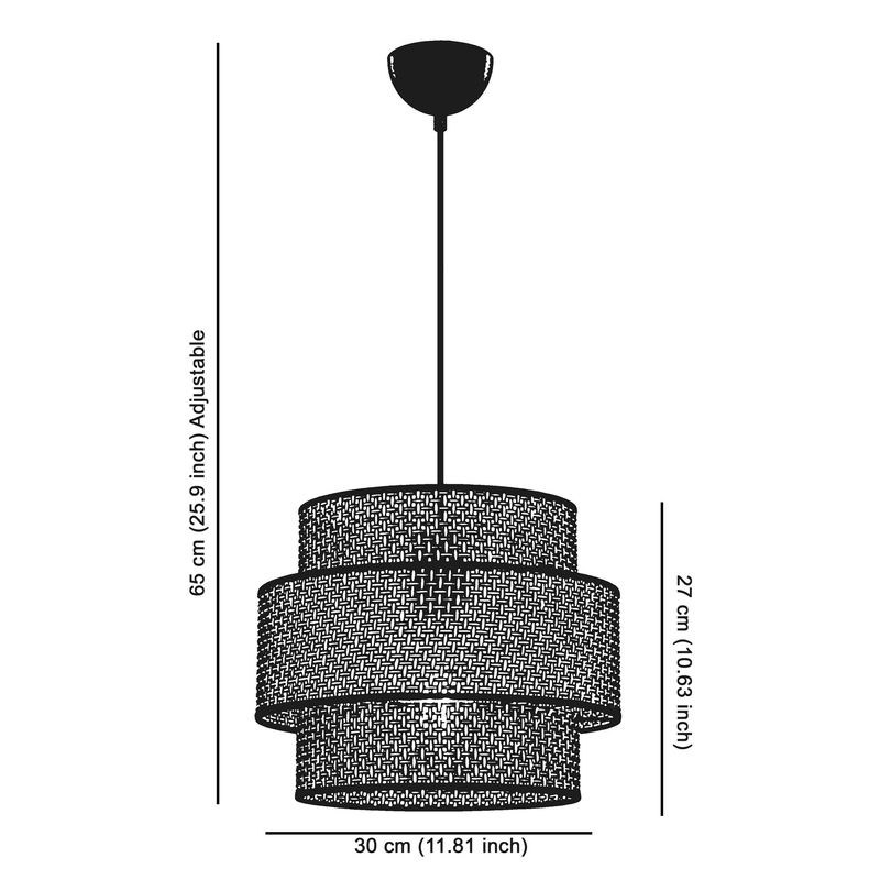 Casa si Gradina - Corpuri si surse de iluminat - Lustre si pendule - Lustra, Opviq, metal, alb negru, 30x30x65 cm - Infinity.ro