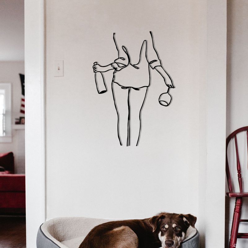 Casa si Gradina - Decoratiuni - Decoratiuni perete - Accesoriu decorativ de perete, Wallxpert, metal, negru, 35.5x50 cm - Infinity.ro