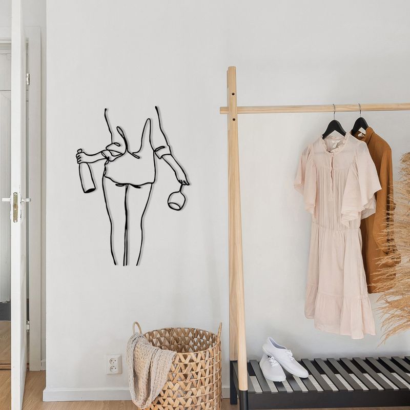 Casa si Gradina - Decoratiuni - Decoratiuni perete - Accesoriu decorativ de perete, Wallxpert, metal, negru, 35.5x50 cm - Infinity.ro